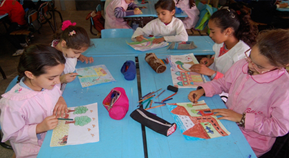 جمعية الحي العمالي للتنمية والبيئة بأزغنغان تنظم مسابقة في الرسم حول البيئة بمؤسسات التعليم الإبتدائي