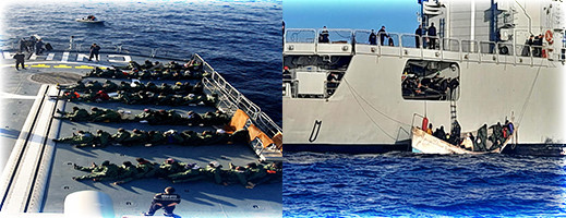 البحرية الملكية تحجز قاربا يقل 67 مهاجرا غير نظامي البحرية الملكية تحجز قاربا يقل 67 مهاجرا غير نظامي