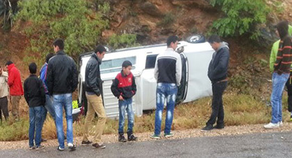 الدريوش.. السرعة المفرطة والتهـور عنوان حادثة سير وقعت بلعسارة الدريوش.. السرعة المفرطة والتهـور عنوان حادثة سير وقعت بلعسارة