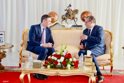 أخنوش يستقبل رئيس وزراء إسبانيا بالرباط أخنوش يستقبل رئيس وزراء إسبانيا بالرباط