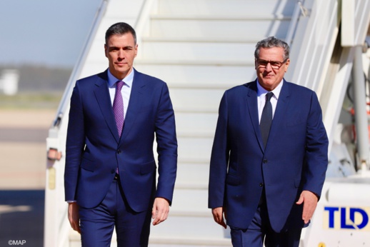 أخنوش يستقبل رئيس وزراء إسبانيا بالرباط أخنوش يستقبل رئيس وزراء إسبانيا بالرباط