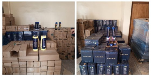 الإطاحة بخمسة أشخاص في حوزتهم أكثر من 150 الف عبوة غاز مخدر الإطاحة بخمسة أشخاص في حوزتهم أكثر من 150 الف عبوة غاز مخدر