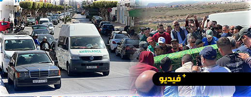 دموع وحزن في جنازة الراحل سعيد ميمش