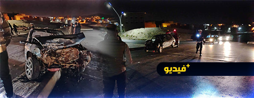 ثلاثة جرحى في حادثة خطيرة بالطريق الساحلية قرب أزغنغان ثلاثة جرحى في حادثة خطيرة بالطريق الساحلية قرب أزغنغان