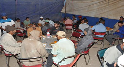جمعية الارقم وجمعية شباب المستقبل بزايو ينظمان إفطارا جماعي طيلة شهر رمضان المبارك