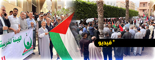 ساكنة الناظور تتضامن مع غزة في وقفة احتجاجية ساكنة الناظور تتضامن مع غزة في وقفة احتجاجية
