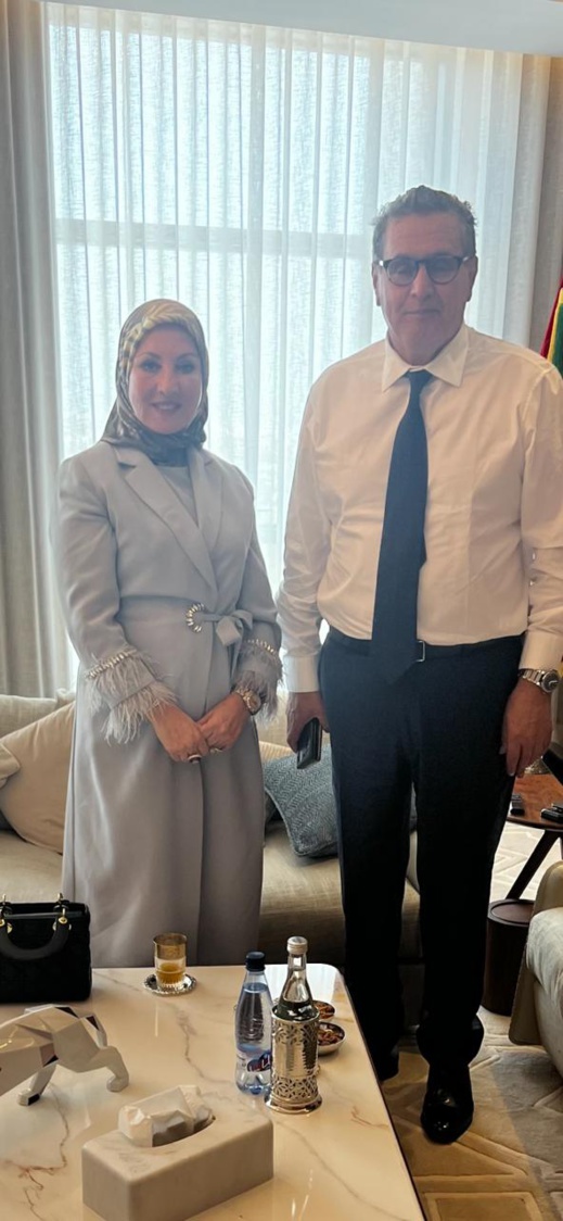 في لقاء بفريدة خينيتي.. رئيس الحكومة أخنوش: المركب الرياضي بالناظور قريبا