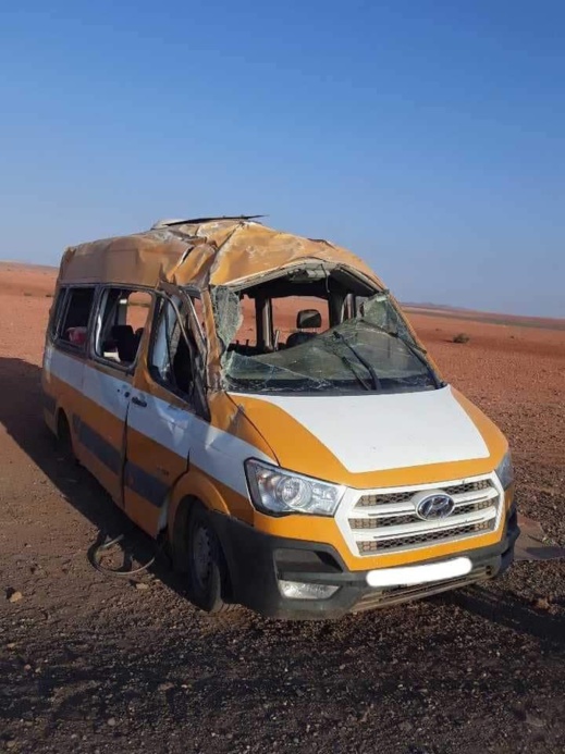 إصابة أكثر من 30 تلميذاً في حادث انقلاب حافلة مدرسية إصابة أكثر من 30 تلميذاً في حادث انقلاب حافلة مدرسية