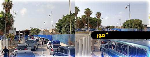 شاهد.. طوابير طويلة لسيارات الجالية تخنق المركز الحدودي لبني انصار شاهد.. طوابير طويلة لسيارات الجالية تخنق المركز الحدودي لبني انصار