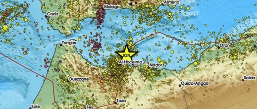 تسجيل هزة أرضية بالناظور والنواحي وهذه قوتها تسجيل هزة أرضية بالناظور والنواحي وهذه قوتها