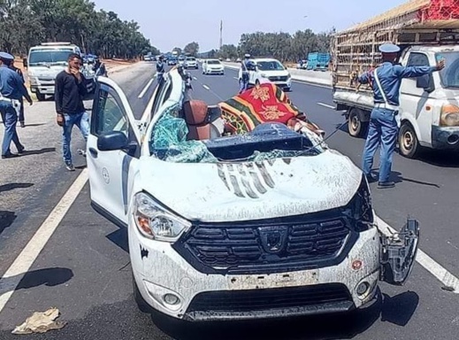 سبعة قتلى في حادث اصطدام خطير بين "طاكسي" وشاحنة للقوات المسلحة سبعة قتلى في حادث اصطدام خطير بين "طاكسي" وشاحنة للقوات المسلحة