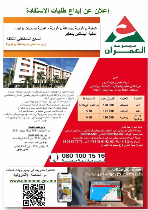 فرصة لا تعوض.. مجموعة العمران تطرح أراضي وشقق ومحلات تجارية للبيع بتخفيضات كبيرة فرصة لا تعوض.. مجموعة العمران تطرح أراضي وشقق ومحلات تجارية للبيع بتخفيضات كبيرة