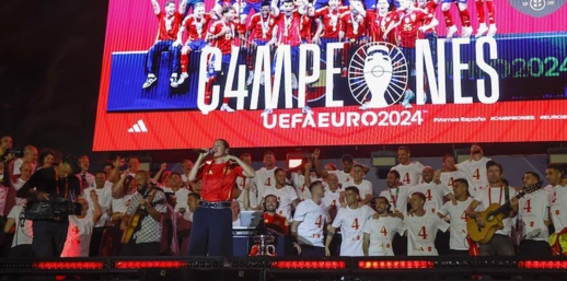 احتفالات المنتخب الإسباني بلقب "اليورو 2024" تثير الجدل احتفالات المنتخب الإسباني بلقب "اليورو 2024" تثير الجدل