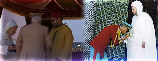 الملك يوشح ابن العروي الجنرال ميمون المنصوري الملك يوشح ابن العروي الجنرال ميمون المنصوري