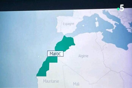 عقب اعتراف ماكرون بمغربية الصحراء.. الإعلام الفرنسي يدرج خريطة المملكة كاملة عقب اعتراف ماكرون بمغربية الصحراء.. الإعلام الفرنسي يدرج خريطة المملكة كاملة