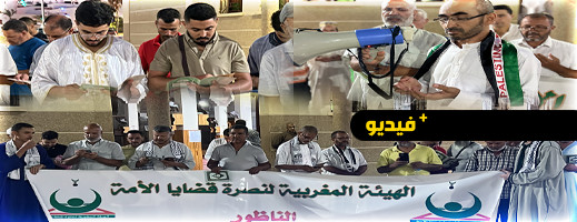 ساكنة الناظور تواصل وقفاتها التضامنية مع الشعب الفلسطيني ساكنة الناظور تواصل وقفاتها التضامنية مع الشعب الفلسطيني