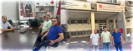 لقاء يجمع مجعيط وممثلي جماعة العروي بالمديرة الجهوية للإسكان لمناقشة مشروع التأهيل الحضري المتعثر لقاء يجمع مجعيط وممثلي جماعة العروي بالمديرة الجهوية للإسكان لمناقشة مشروع التأهيل الحضري المتعثر