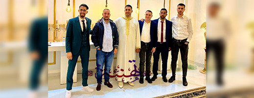 أسرة "ناظورسيتي" تهنيء الزميل حمزة حجلة بمناسبة زواجه أسرة "ناظورسيتي" تهنيء الزميل حمزة حجلة بمناسبة زواجه