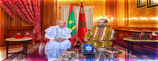 جلالة الملك يستقبل رئيس جمهورية موريتانيا بالقصر الملكي بالدار البيضاء جلالة الملك يستقبل رئيس جمهورية موريتانيا بالقصر الملكي بالدار البيضاء