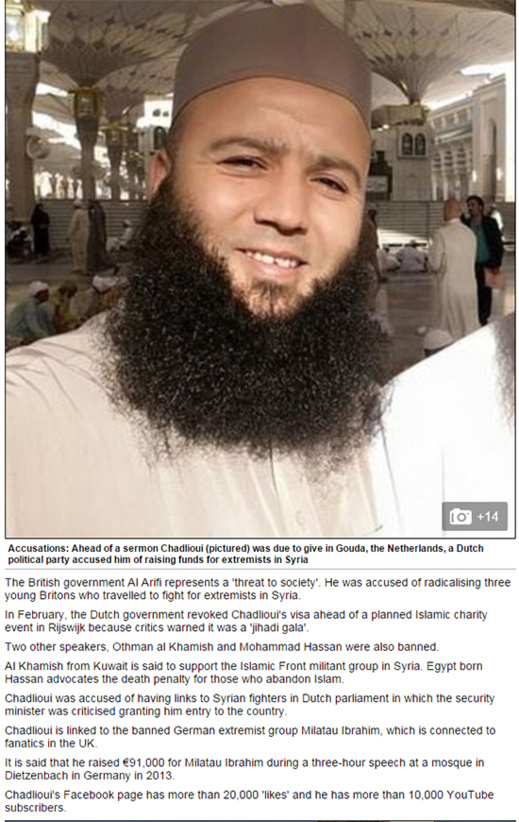 صحف عالمية تورط الداعية الناظوري طارق بن علي في تفجيرات باريس صحف عالمية تورط الداعية الناظوري طارق بن علي في تفجيرات باريس