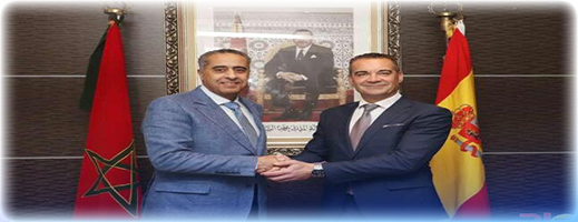 حموشي يستقبل بالرباط المفوض العام للاستعلامات بإسبانيا حموشي يستقبل بالرباط المفوض العام للاستعلامات بإسبانيا