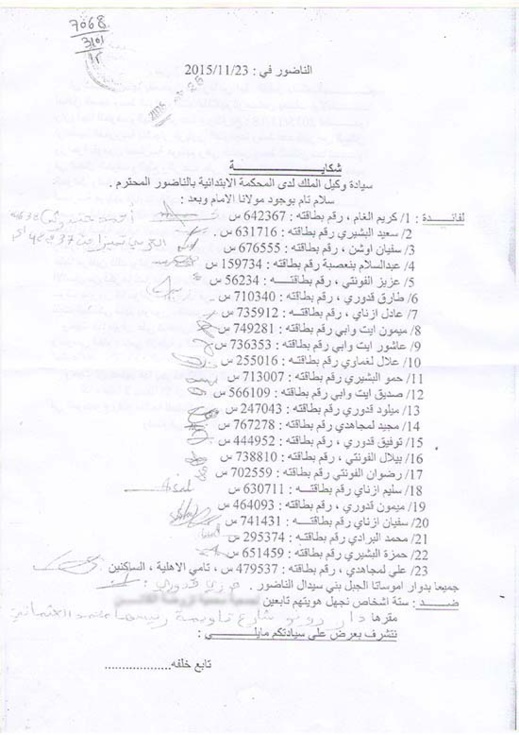 ساكنة دوار إموساتا ببني سيدال يشتكون من القنص الجائر بالقرب من منازلهم ساكنة دوار إموساتا ببني سيدال يشتكون من القنص الجائر بالقرب من منازلهم