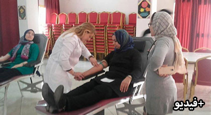رابطة التعليم الخصوصي تنظم حملة للتبرع بالدم بمؤسسة الرسالة بالناظور