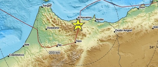 هزة أرضية بالريف وهذه قوتها هزة أرضية بالريف وهذه قوتها