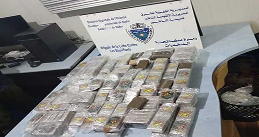 إحباط محاولة تهريب 26 كيلوغراما من "الشيرا" بميناء الناظور إحباط محاولة تهريب 26 كيلوغراما من "الشيرا" بميناء الناظور