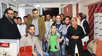 تلاميذ إعدادية الخوارزمي في زيارة دراسية لموقع ناظورسيتي تلاميذ إعدادية الخوارزمي في زيارة دراسية لموقع ناظورسيتي