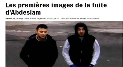 الصور الأولى للمطلوب رقم 1 بأوروبا الناظوري صلاح عبد السلام بعد هجمات باريس‎
