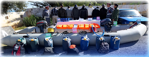 درك أركمان يعتقل متورطيين في شبكة للهجرة السرية درك أركمان يعتقل متورطيين في شبكة للهجرة السرية