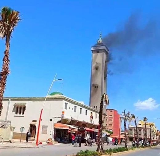 حريق بمسجد 