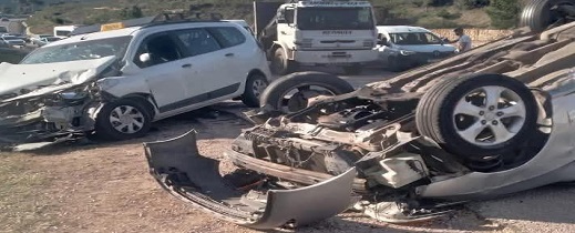 حادثة خطيرة تخلف قتيلا وخمسة جرحى بين طنجة وتطوان