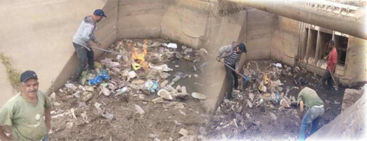 قناة للري تغرق في الأوحال والنفايات وتهدد سهل صبرة الفلاحي بزايو