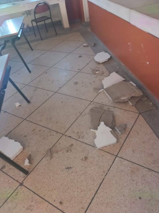 سقوط سقف قسم يصيب تلميذة بجروح بليغة بثانوية حاسي بركان