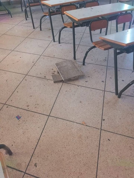 سقوط سقف قسم يصيب تلميذة بجروح بليغة بثانوية حاسي بركان