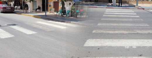 صباغة ممرات الراجلين بأزغنغان تثير السخرية والاستياء بعد تلاشيها في أقل من عشرة أيام
