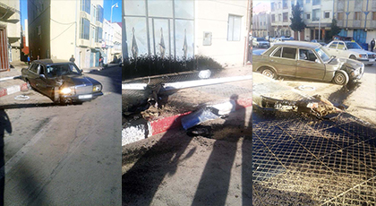 بالصور.. خسائر مادية جسيمة في حادث إصطدام سيارة نفعية بعمود إنارة قرب مدينة أزغنغان بالصور.. خسائر مادية جسيمة في حادث إصطدام سيارة نفعية بعمود إنارة قرب مدينة أزغنغان