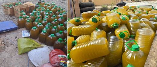 ضبط أطنان من الزيتون وزيت الزيتون الفاسد في مستودعات سرية ضبط أطنان من الزيتون وزيت الزيتون الفاسد في مستودعات سرية