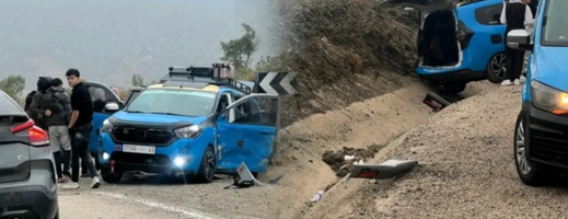سيارة أجرة تصطدم بـ"رونو كليو" قرب سطيحة.. إصابات وخسائر مادية سيارة أجرة تصطدم بـ"رونو كليو" قرب سطيحة.. إصابات وخسائر مادية