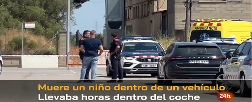 حداد على طفل في إسبانيا توفي بحرارة الشمس بعدما نسيه والده في السيارة 