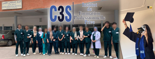 معهد C3S للتكوين المهني الخاص بالناظور.. تكوين طبي مرخص من طرف الدولة يفتح آفاقًا مهنية واعدة معهد C3S للتكوين المهني الخاص بالناظور.. تكوين طبي مرخص من طرف الدولة يفتح آفاقًا مهنية واعدة