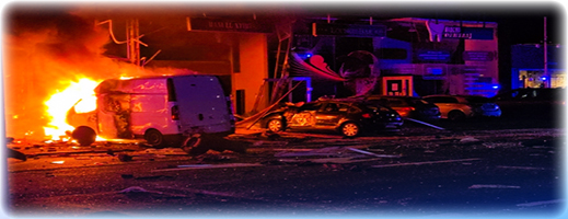 انفجار قوي يهز حي انفجار قوي يهز حي