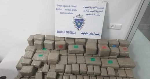 جمارك معبر مليلية تفشل تهريب 30 كلغ من الحشيش على متن سيارة مرقمة بهولندا