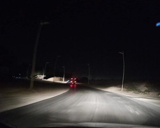 ظلام دامس يخيّم على الطريق المؤدية لسلوان والقنطرة تهدد سلامة المارة والسائقين ظلام دامس يخيّم على الطريق المؤدية لسلوان والقنطرة تهدد سلامة المارة والسائقين