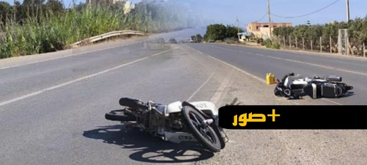 حادث سير مروع يسفر عن إصابة شخص بالطريق الرابط بين أركمان والبركانيين