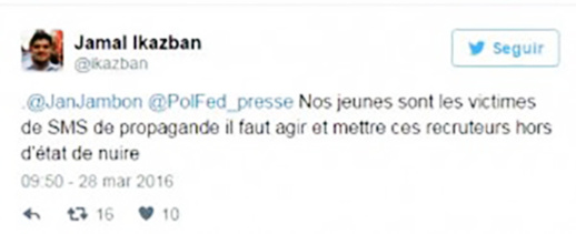 شباب حي مولنبيك الذي تقطنه أغلبية ريفية يتوصلون برسائل نصية تدعوهم للإلتحاق بداعش شباب حي مولنبيك الذي تقطنه أغلبية ريفية يتوصلون برسائل نصية تدعوهم للإلتحاق بداعش