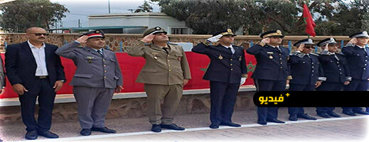 رئيس دائرة بني ورياغل الشرقية يترأس مراسيم تحية العلم احتفاء بالذكرى ال50 للمسيرة الخضراء