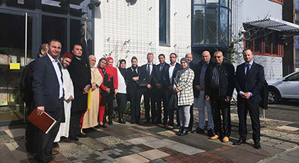 موسسات المجتمع المدني المغربي بهولندا تقوم بزيارة تعزية الى سفير مملكة بلجيكا بلاهاي